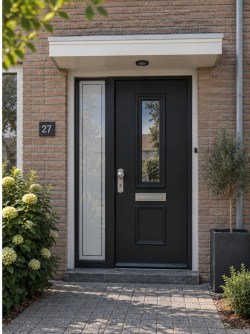 Raamfolie verticaal strak kader minimalistisch